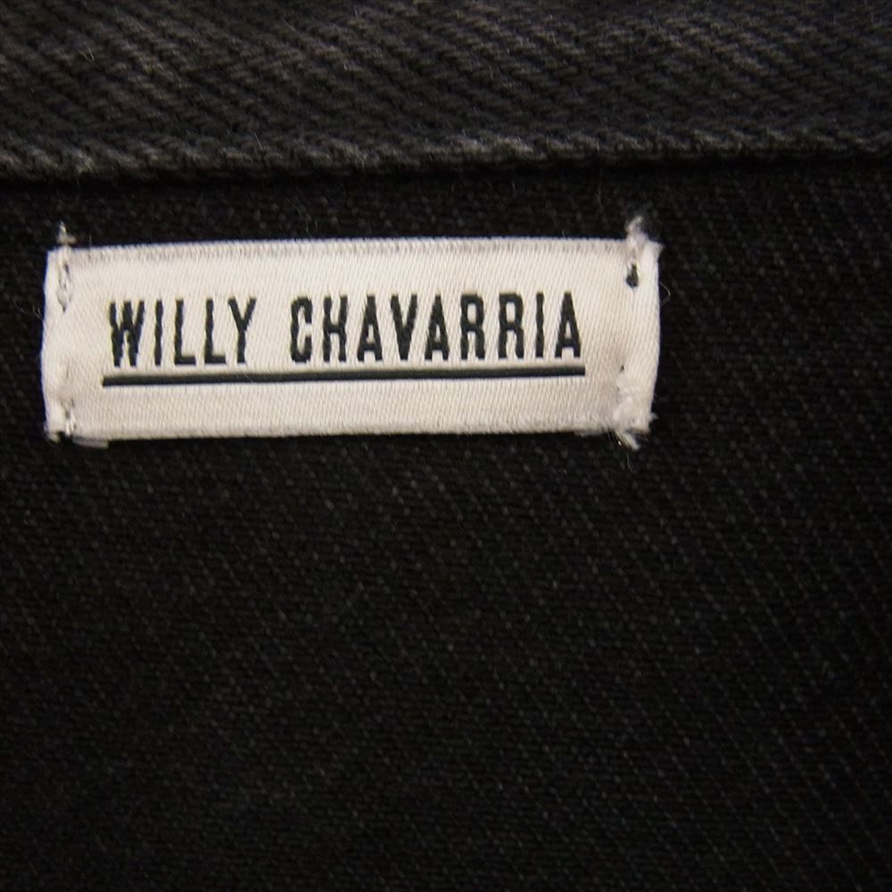 ウィリー チャバリア WILLY CHAVARRIA SILVERLAKE JACKET シルバーレイク デニム ジャケット ブラック系 M【中古】_画像4