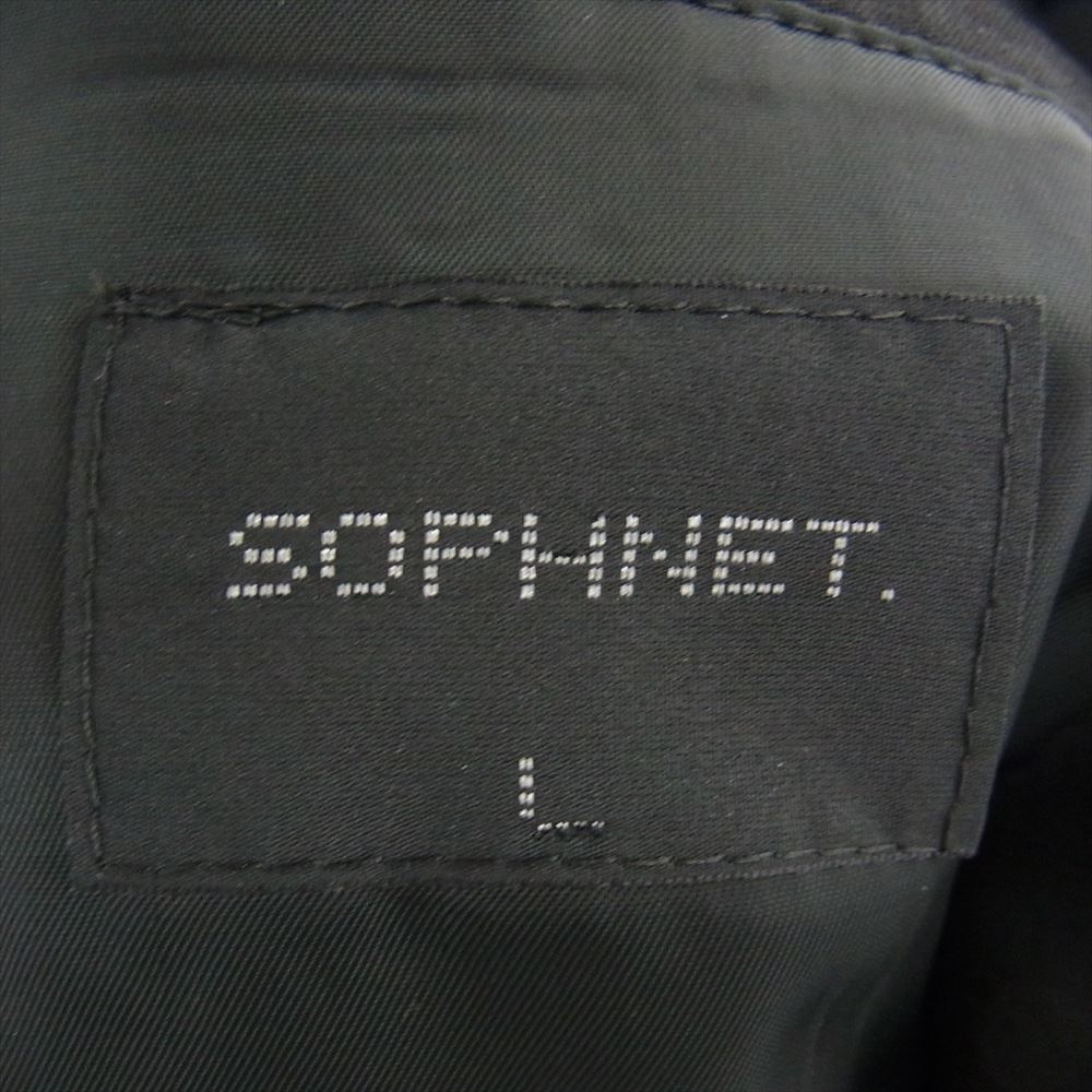 SOPHNET. ソフネット SOPH-230014 SUPER BLACK WOOL 2BUTTON BOX JACKET スーパー ブラック ウール ボックス テーラード ジャケット_画像4