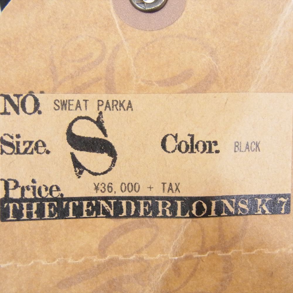 TENDERLOIN テンダーロイン T-SWEAT PARKA ボルネオスカル スウェット パーカー ブラック系 S【中古】_画像6