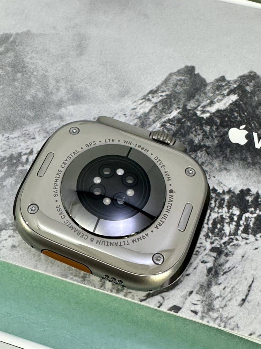 Apple Apple Watch ULTRA  アップルウォッチ ウルトラ 49mm/S  チタニウムケース/グリーン/アルパインループ  中古品 限定保証の画像4