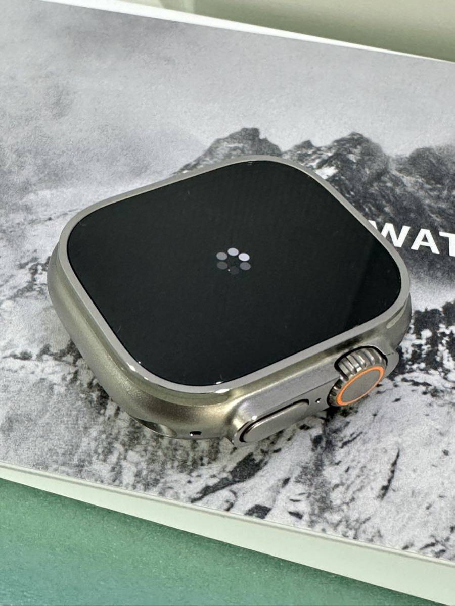Apple Apple Watch ULTRA  アップルウォッチ ウルトラ 49mm/S  チタニウムケース/グリーン/アルパインループ  中古品 限定保証の画像2
