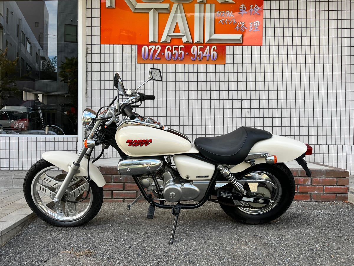 ★即決28万円！マグナ50 セル1 実働車　ホンダ　マグナ　AC13 アメリカン　50cc 原付　ノーマル車_画像4