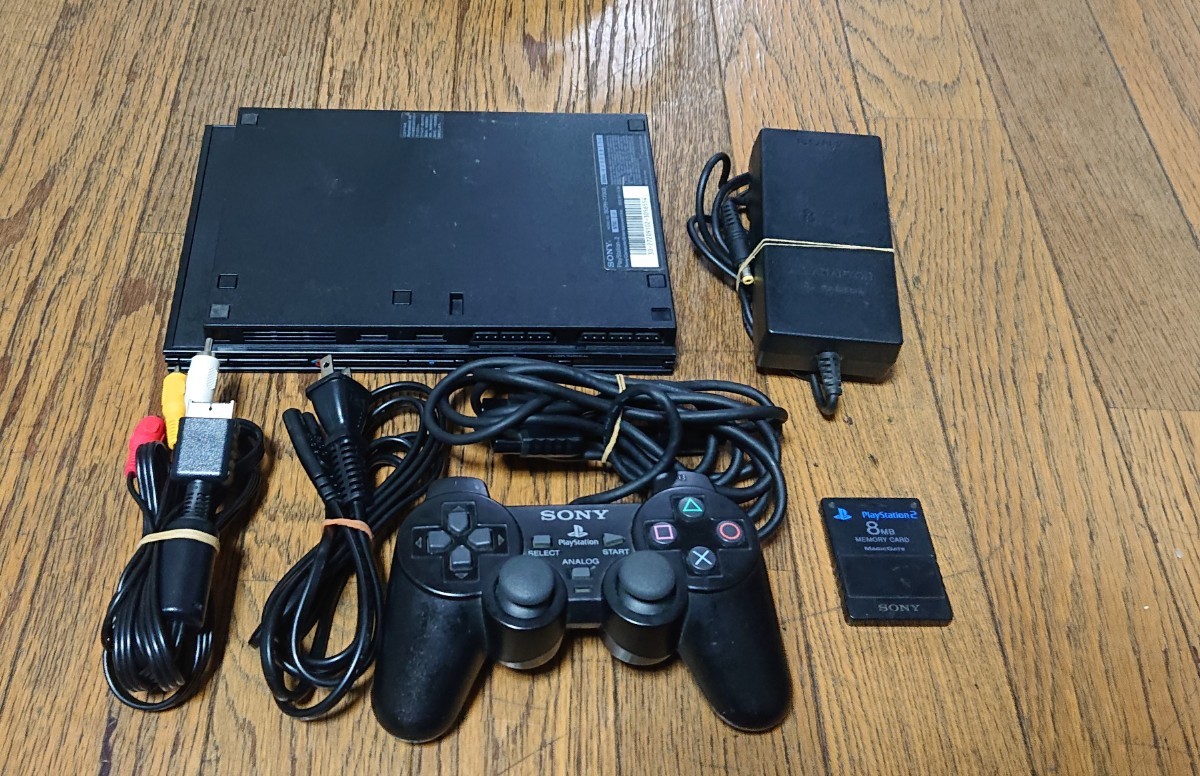 【動作確認済み】 PS2 PlayStation2 SCPH-77000 一式 本体 薄型_画像2