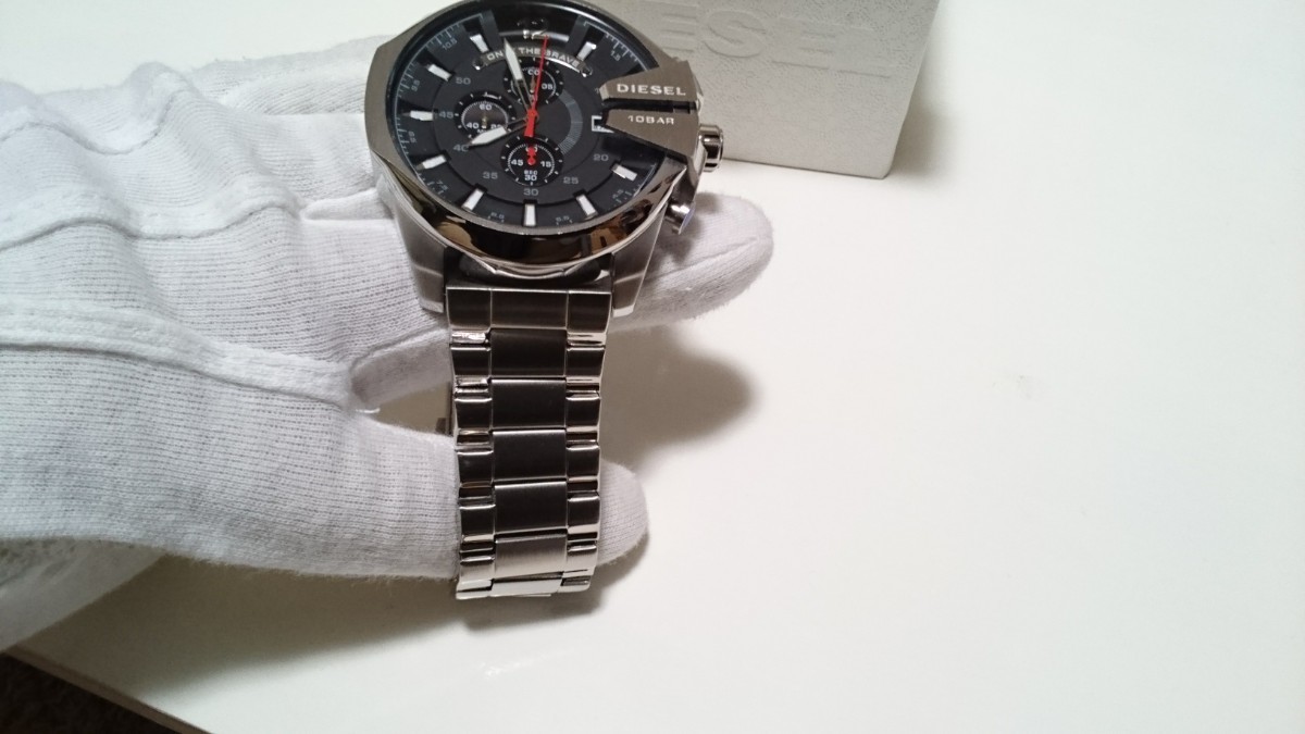 DIESEL 腕時計 MEGA CHIEF DZ4308 ディーゼルメンズ腕時計 超美品☆ 新品同様♪_画像4
