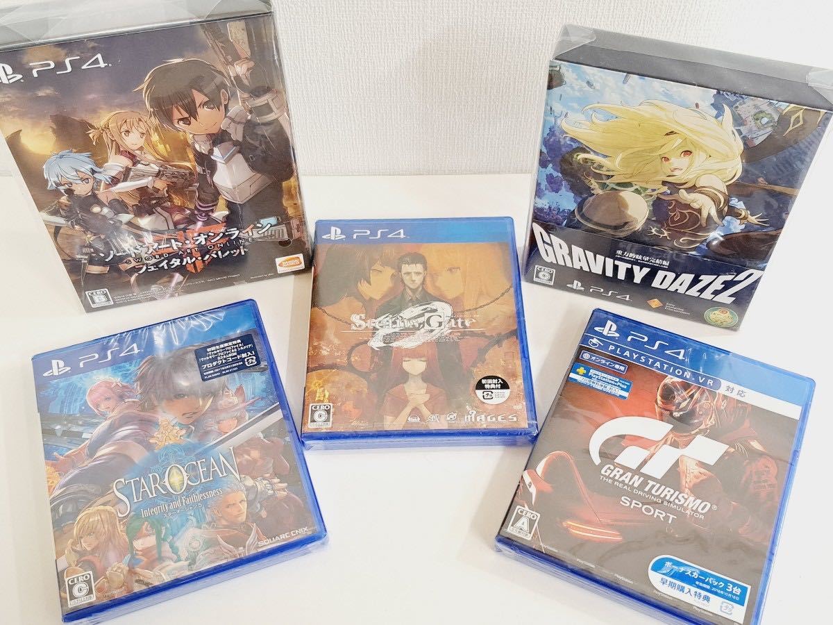 【K】【未開封・まとめ売り】PS4 ソフト ソードアート・オンライン グラビティデイズ2 スターオーシャン5など 【K】1109-016（6）_画像1