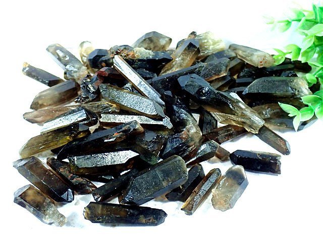 「在庫処分」チベット産天然モリオン(黒水晶）原石175C3-48C07W_画像6