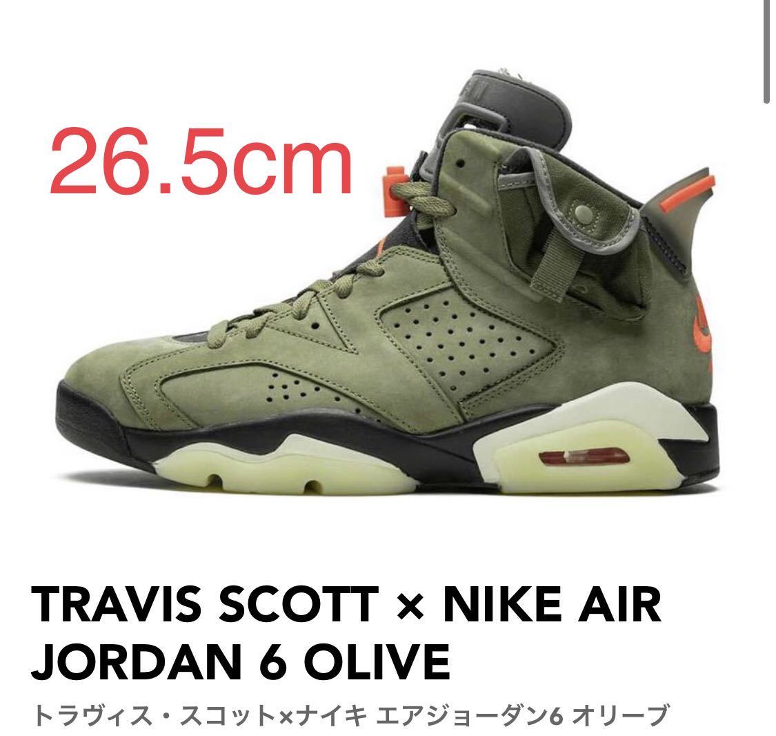 Travis Scott × Nike Air Jordan 6 Retro Medium Olive トラヴィス