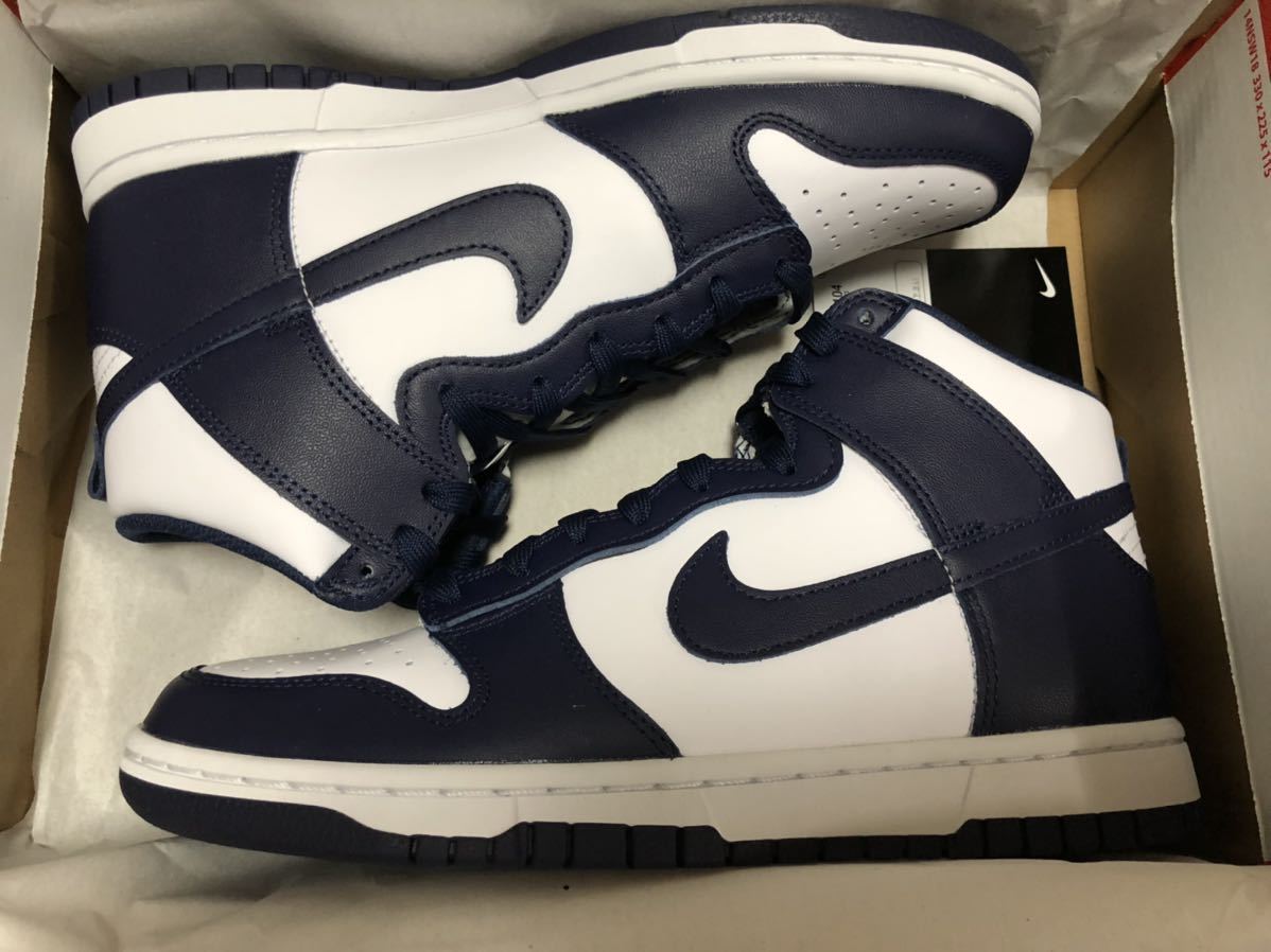 NIKE DUNK HIGH CHAMPIONSHIP NAVY ナイキ ダンク ハイ チャンピオンシップ ネイビー DD1399-104 26cm US8 新品 未使用_画像2