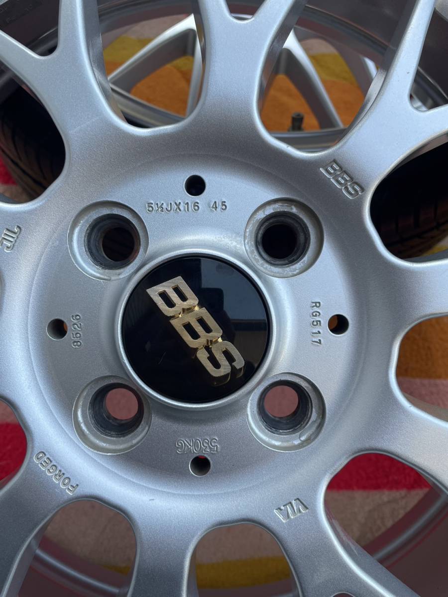 BBS RG 517 5.5J ＋45 4H PCD100 16インチ ハスラー スペーシア スズキ用ナット 盗難防止ナット_画像9