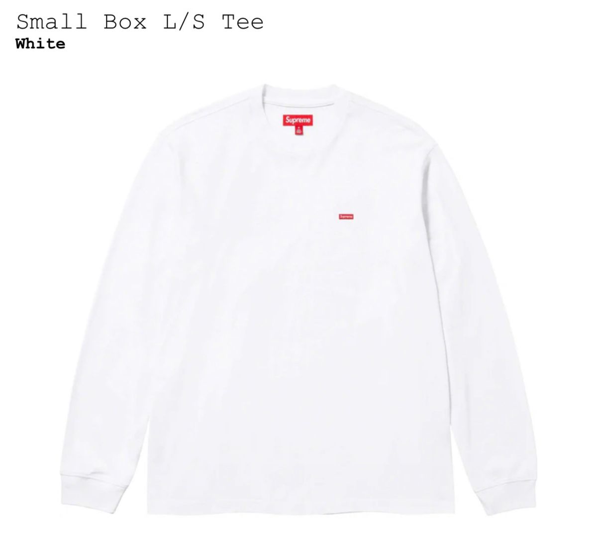 Supreme Small Box L/S Tee BTS ジョングク着用 白|Yahoo Supreme Small Box L/S Tee BTS ジョングク着用 白|Yahoo