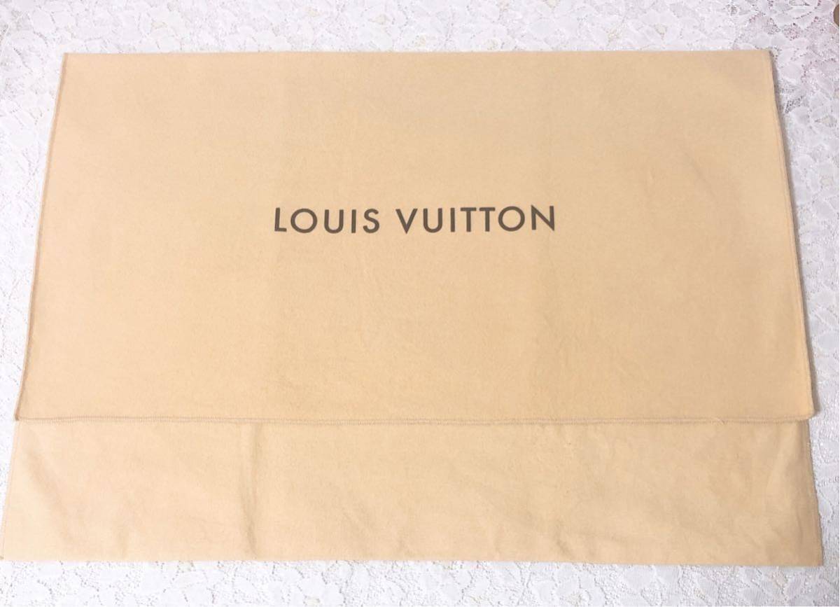 ルイヴィトン「 LOUIS VUITTON 」バッグ保存袋 旧型 (3215）正規品 付属品 内袋 布袋 フラップ型 ベージュ 52×39cmバッグ用 大きめ_画像1