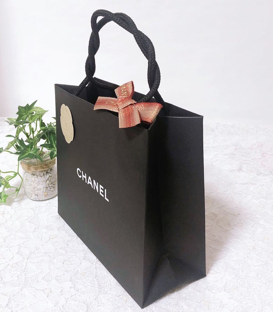 シャネル「CHANEL」ショッパー 小物箱サイズ (3242) 正規品 付属品 紙袋 ショップ袋 ブランド紙袋 ブラック 小さめ シャネル「CHANEL」ショッパー 小物箱サイズ (3242) 正規品 付属品 紙袋 ショップ袋 ブランド紙袋 ブラック 小さめ