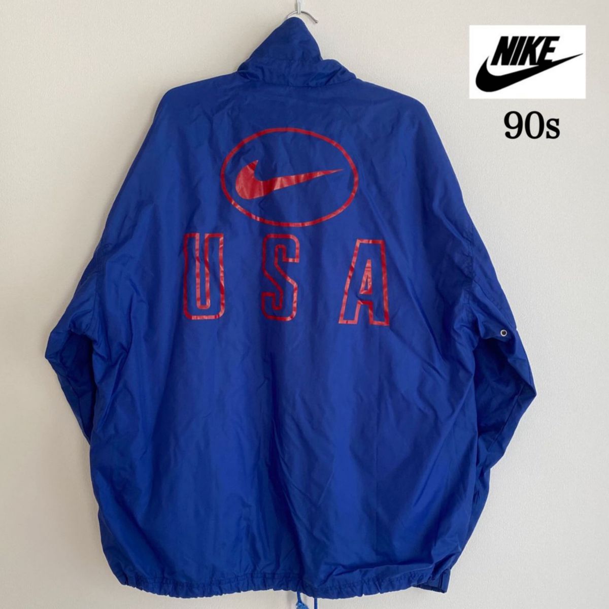 NIKE 90s 銀タグ ナイロンジャケット バックプリント ビッグロゴ NIKE 90s 銀タグ ナイロンジャケット バックプリント ビッグロゴ