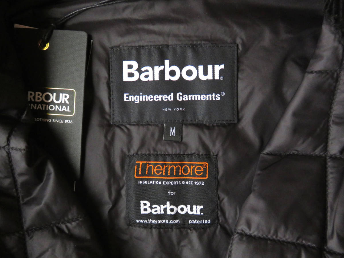 キャンペーン価格 新品 Barbour Engineered Garments LOITERY QUILT 黒 M 21AW バブアー エンジニアードガーメンツ エコダウン 定49500_画像10