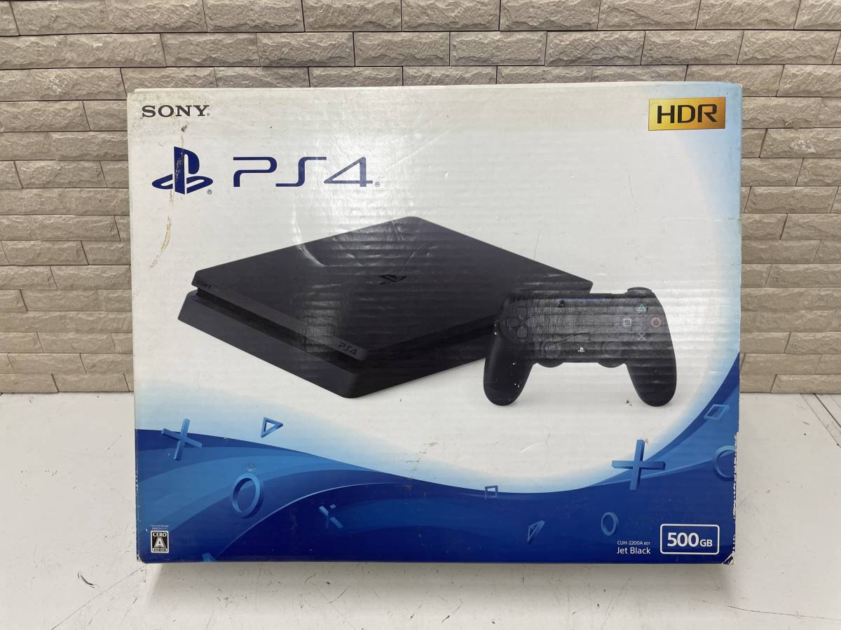 【M】SONY PlayStation4 PS4 CUH-2200A 500GB　コントローラー2個付き　中古現状品　※通電確認のみ実施※_画像6