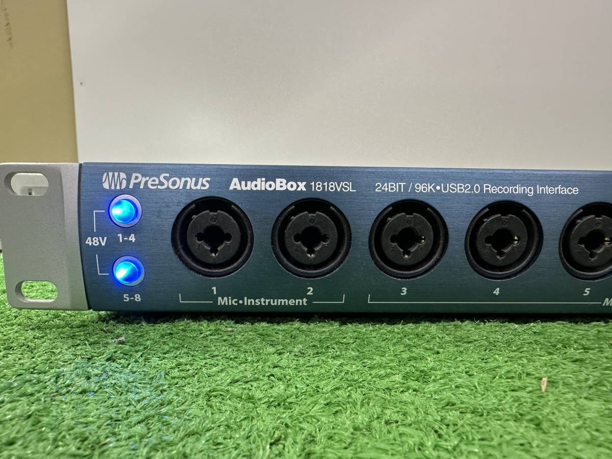 【s483】【中古品】 PreSonus Audio Box オーディオボックス 1818VSL インターフェイス 通電確認済み ブルー_画像3