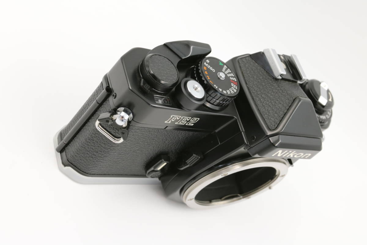 Nikon FE2 ブラック ボディ ニコン フィルム MF 一眼レフ カメラ 箱入 取扱説明書付_画像4