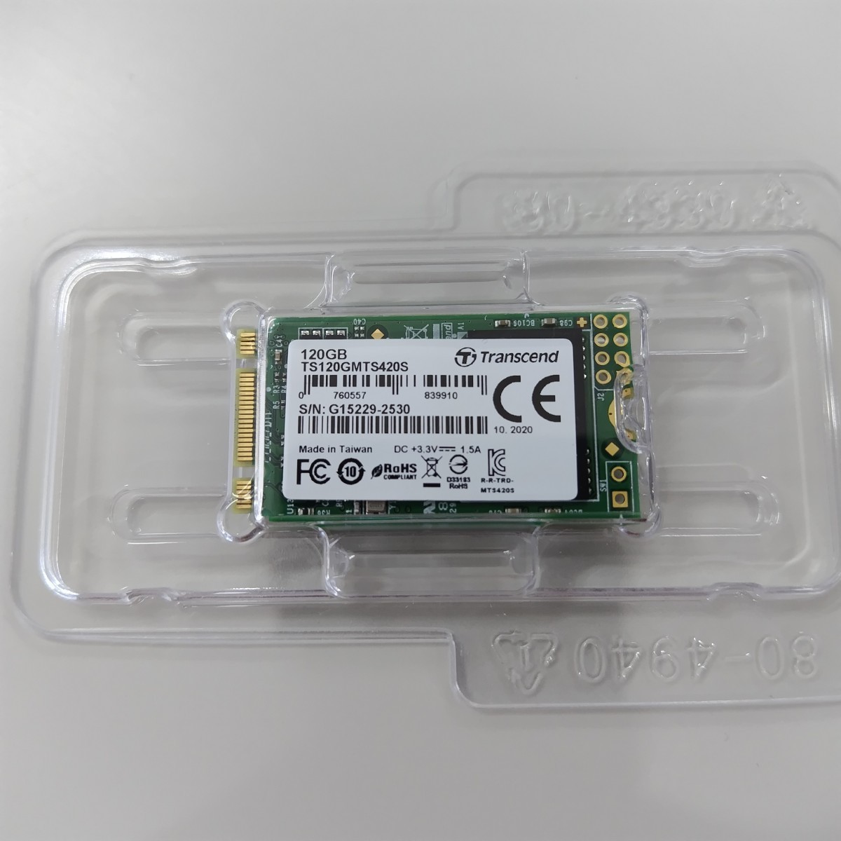 ☆ TRANSCEND TS120GMTS420S 3D TLC NAND採用 SSD 120GB M.2 2242 SATA-III 6GB/S TS120GMTS420S ☆_画像2