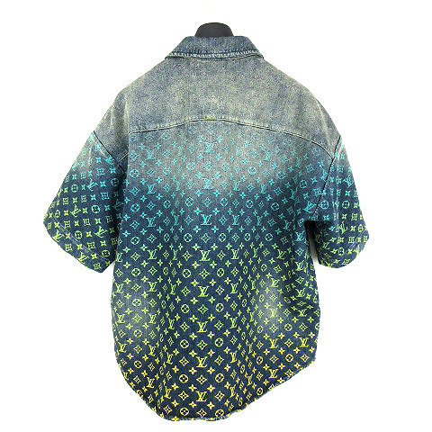 23SS LOUISVUITTON レインボーモノグラムショートスリーブデニム 23SS LOUISVUITTON レインボーモノグラムショートスリーブデニム