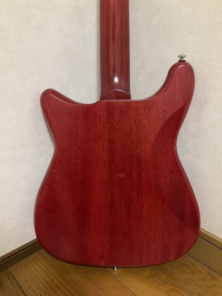 Epiphone エピフォン 1966 Worn Wilshire ウィルシャー エレキギター 2009年製 バットウィング 66年型 Cherry チェリー ソフトケース付き_画像9