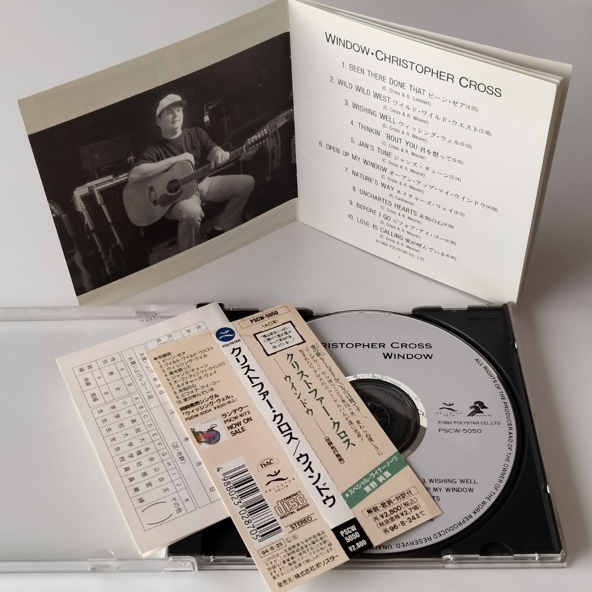 【帯付 国内盤CD】CHRISTOPHER CROSS/WINDOW(PSCW-5050)クリストファー・クロス/ウインドウ/ライナーノーツ 東野純直/1994年アルバム AOR_画像5