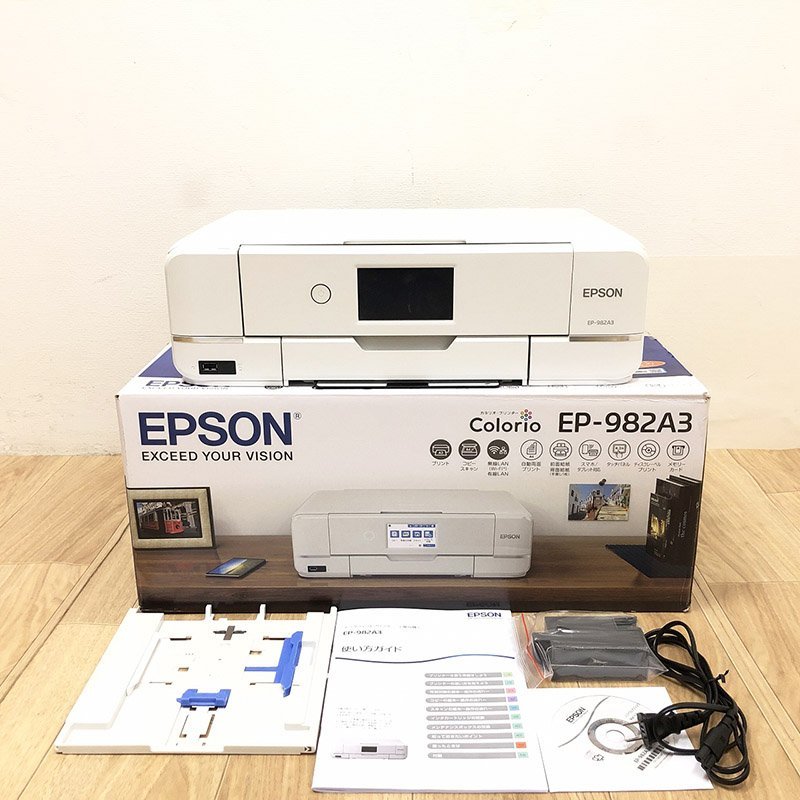 ☆【2023年製】EPSON エプソン インクジェットプリンター Colorio カラリオ EP-982A3 A3対応 複合機 コピー スキャナー 6色インク 名古屋_画像1
