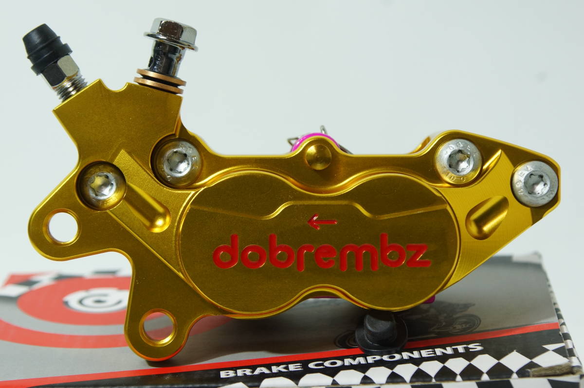 ★☆左用　DOBREMBZ 4pot キャリパー　新品未使用 4pot 40mm 汎用品　 新品パッド付き ブレンボ　シグナスx　ＰＣＸ　ｃｂ　ｘｊｒ☆★_画像1