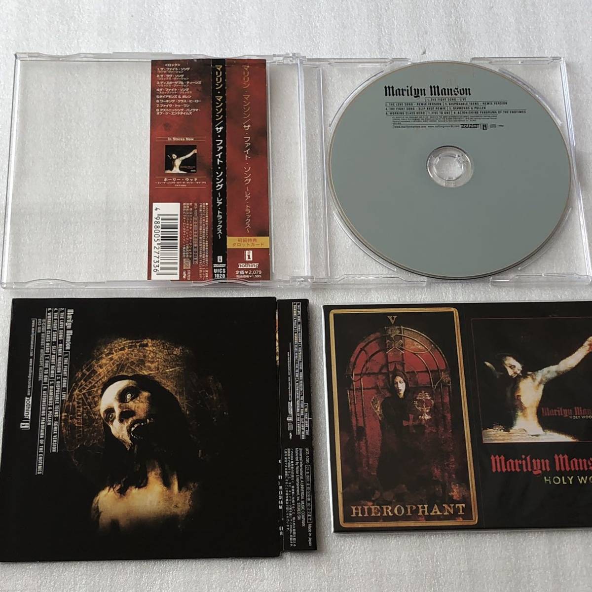 中古CD Marilyn Manson/The Fight Song (2001年) ※タロットカード付属_画像3