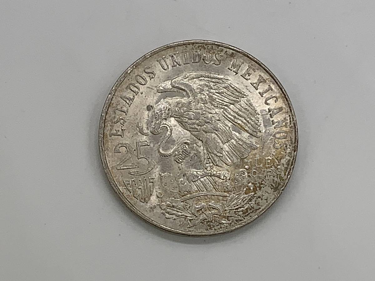 ★メキシコ　25ペソ　銀貨　メキシコオリンピック記念　1968年　38_画像4