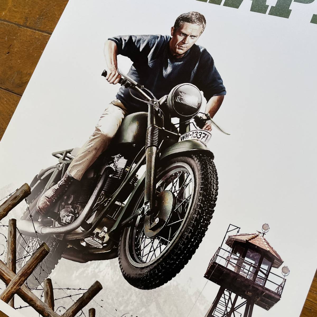 ポスター『大脱走』The Great Escape★スティーブ・マックイーン/トライアンフ/TriumphTR6/BMW/Steve McQueen_画像6