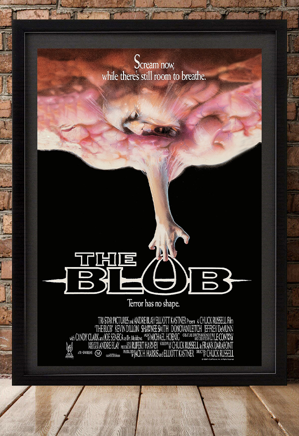 オーストラリア版ポスター『ブロブ/宇宙からの不明物体』（The Blob）★チャック・ラッセル/クリーチャーホラー_額装イメージ（額は付属しません）