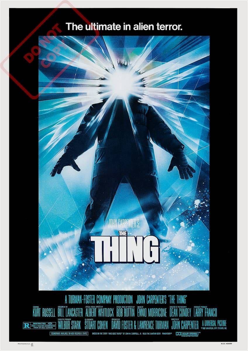 ポスター『遊星からの物体X』 （The Thing) ジョン・カーペンター 1982年★カート・ラッセル/SFホラー/ゼイリブ_DO NOT COPYの文字は入りません