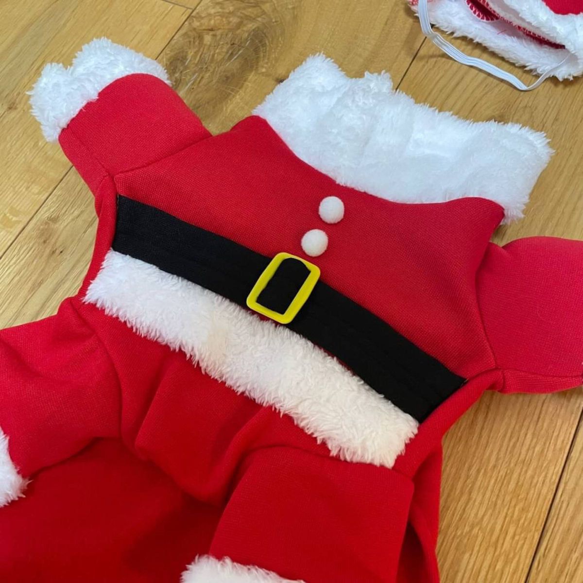 愛犬 クリスマス サンタ S 帽子付きコスチューム ペット 衣装 本格派
