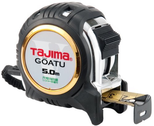 タジマ(Tajima) コンベックス 剛厚テープ5m×25mm 剛厚Gロック25 尺相当目盛付 GAGL2550S_画像1