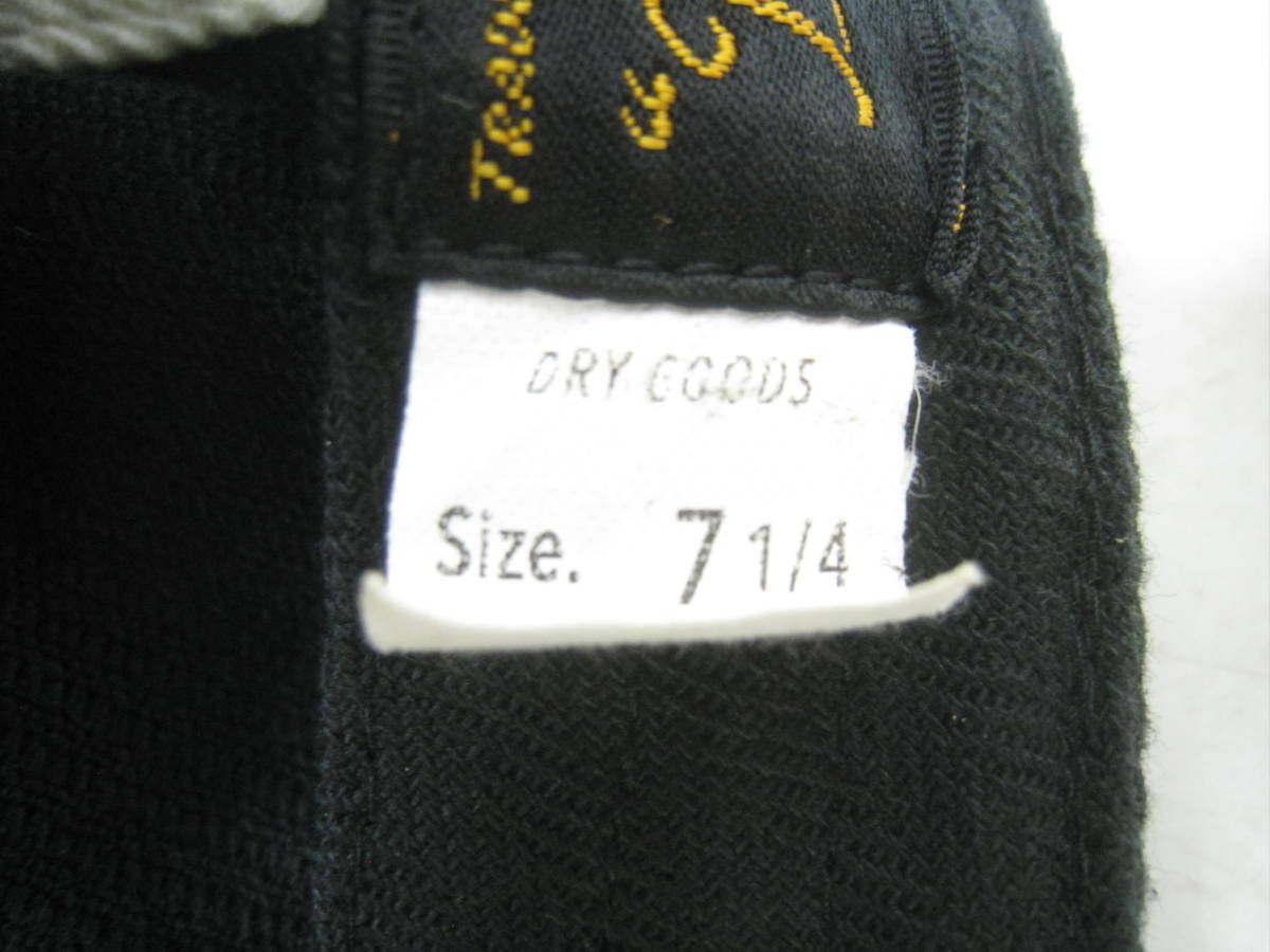 TROPHY CLOTHING トロフィークロージング Trophy&Co キャスケット 帽子 コーデュロイ 黒 ブラック サイズ7 1/4_画像4
