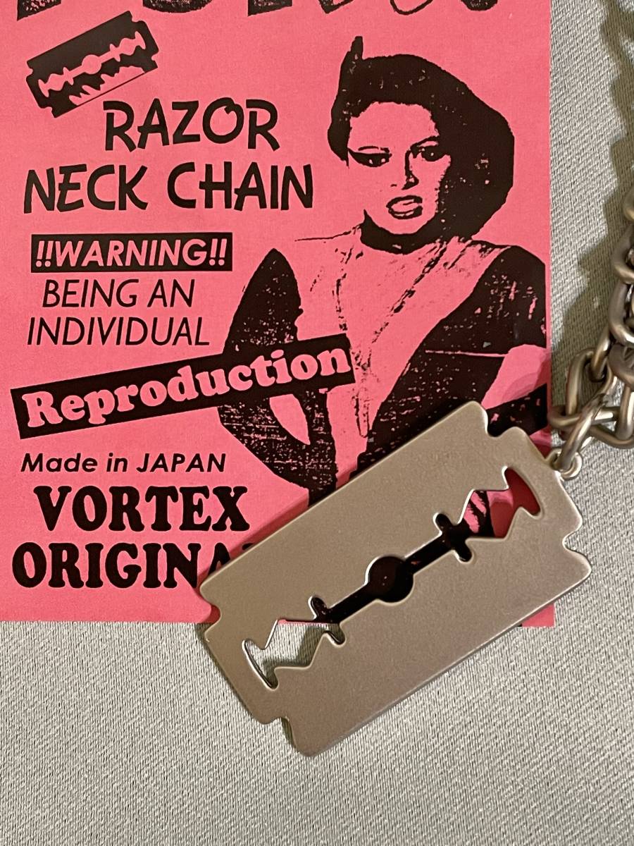 VORTEX ORIGINAL RAZOR NECK CHAIN 　ネックレス　パンク　シドビシャス_裏