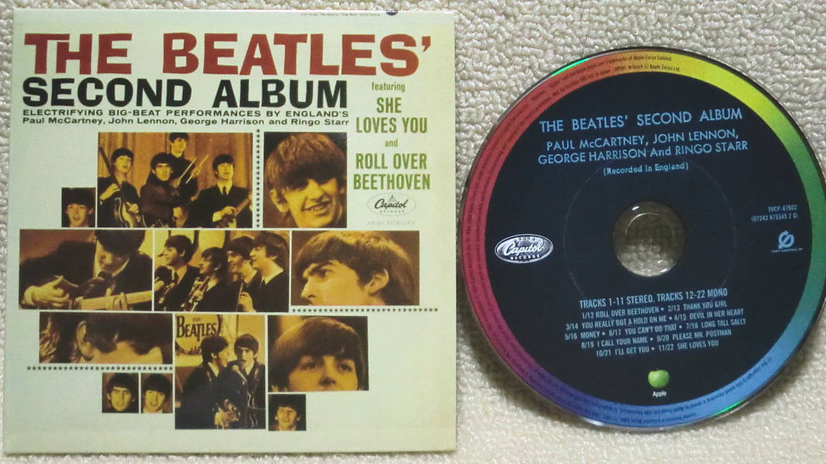 【2点で送料無料】CD ビートルズ The Beatles Second Album US仕様 日本盤Capitol Boxのバラ1点 ステレオ＋モノラル 歌詞カード無し_画像1