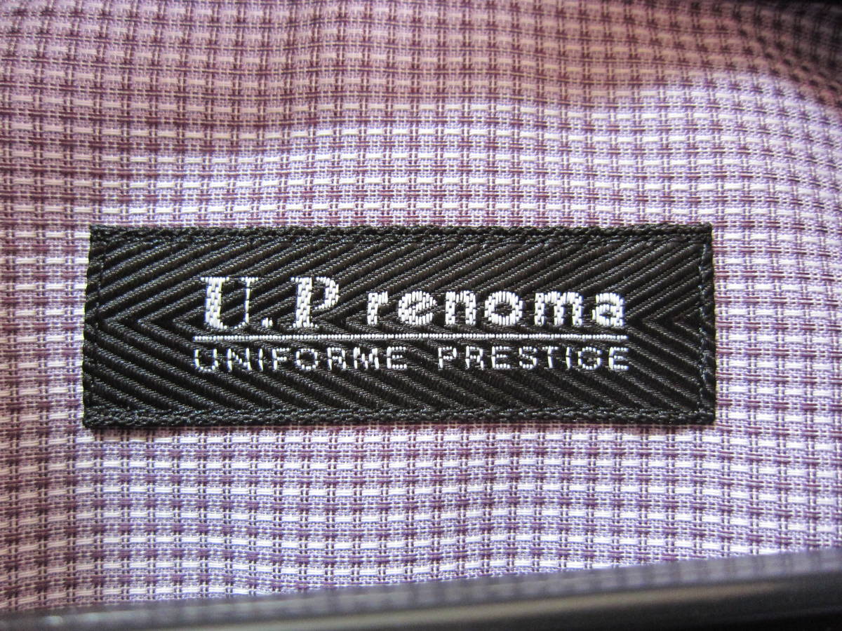 新品 特大 メンズ LL U.P renoma レノマ シャツ ドレスシャツ 長袖 シルキーストレッチ 形態安定 カットソー タ440_画像8