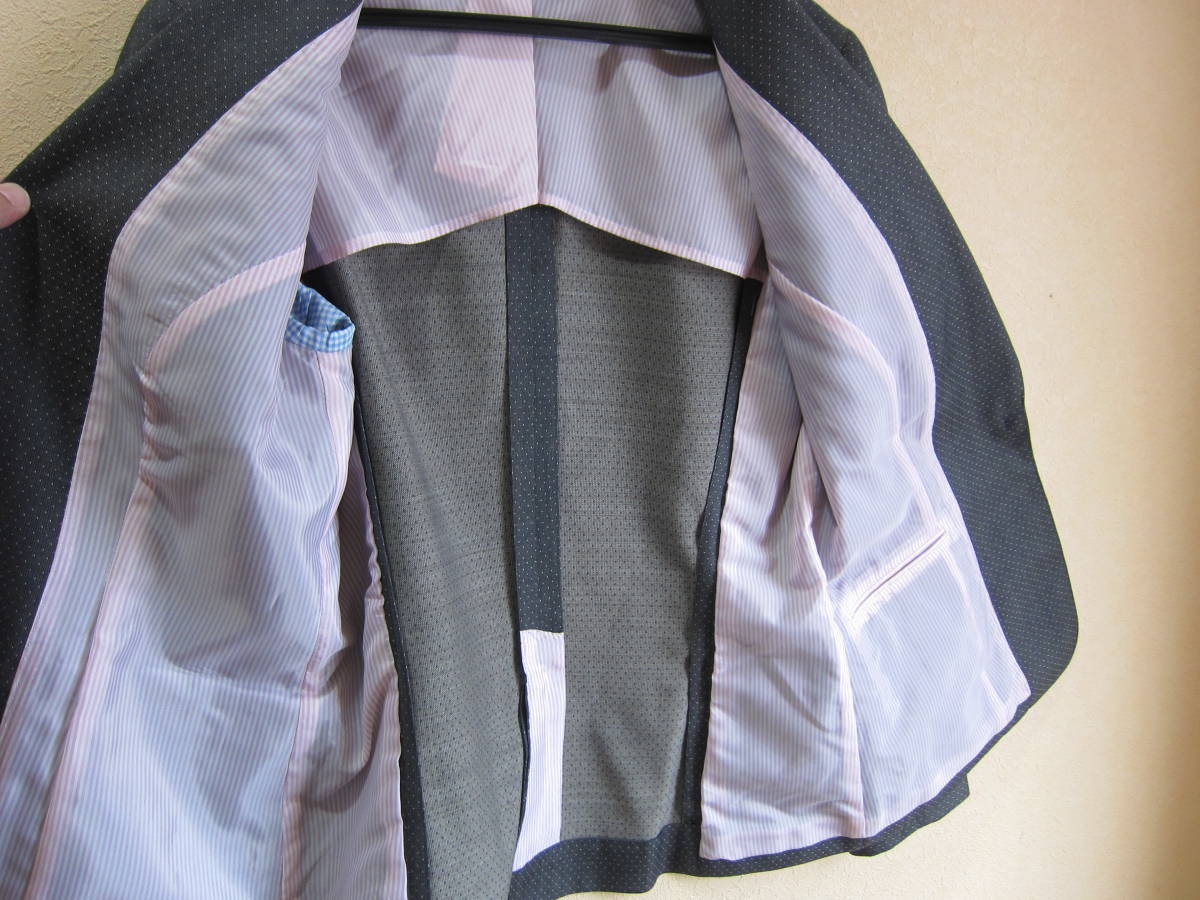 ONLY オンリー 9/11号 洗えるスーツ ジャケット スカート セットアップ レディース グレードット レディース タ444_画像5