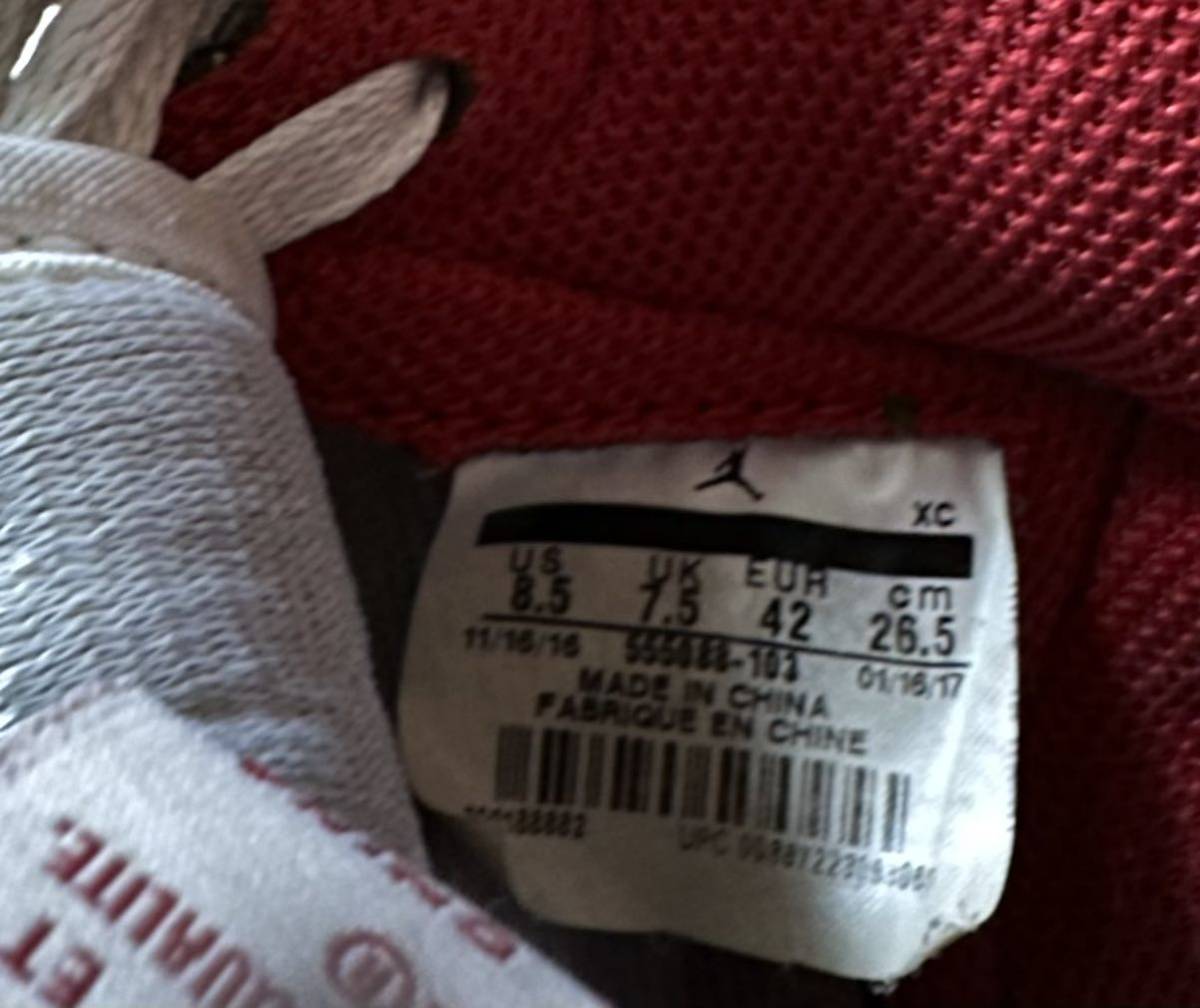 Nike Air Jordan 1 Retro High OG red ナイキ エアジョーダン1 US8.5 26.5cm シカゴ ブルズ NBA_画像6