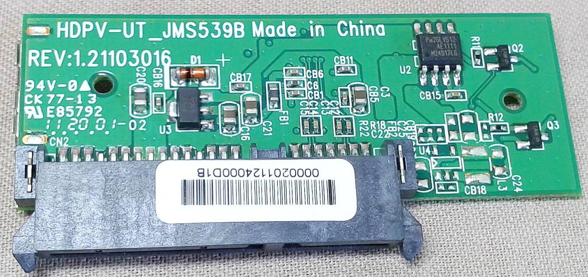 SATAをUSB3.0に変換する基板とケーブル I-O DATAのHDPV-UTから取り出したジャンク品 動作確認済み micro USB 3.0 送料230円 アダプタ_画像3