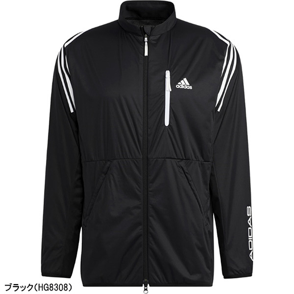 送料無料◆新品◆adidas GOLF スリーストライプス 長袖フルジップジャケット◆(M)◆V1760 (HG8308)◆アディダス ゴルフ