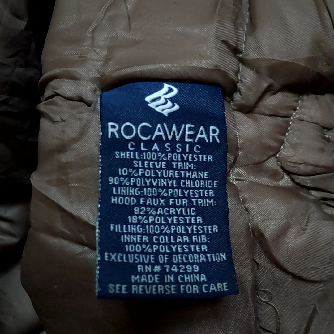B2 ROCA WEAR ロカウェア 5XL ベージュ N-3B モッズコート 中綿 ミリタリー ジャケット ビッグサイズ オーバーサイズ アメリカ 古着 メンズ_画像8