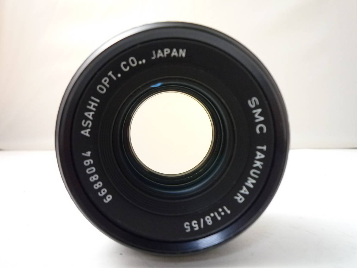 kk02美品★光学超極上★ASAHIペンタックス SMC TAKUMAR 55mm 1:1.8 M42スクリューマウント 標準レンズ_画像2