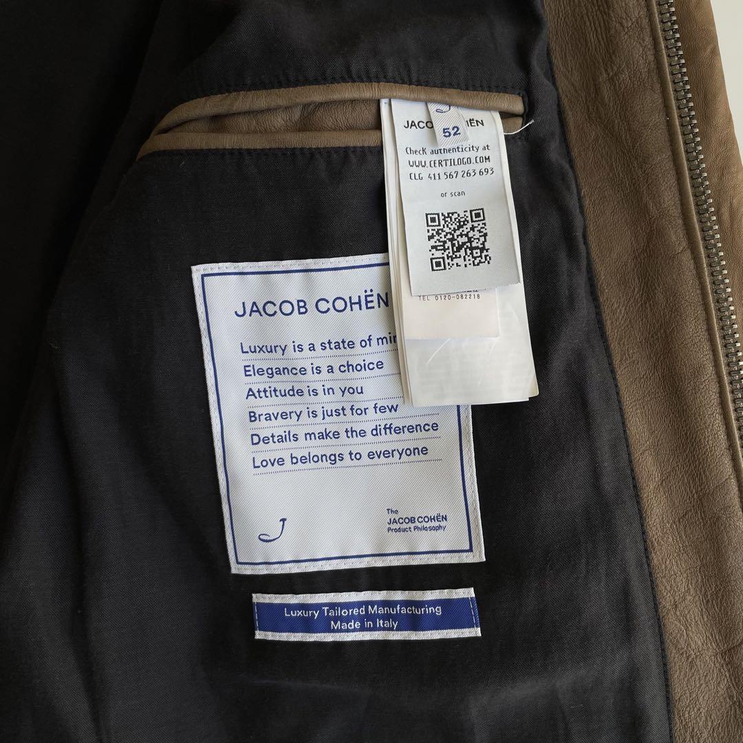 極美品】ヤコブコーエン JACOB COHEN レザージャケット シングル 極美品】ヤコブコーエン JACOB COHEN レザージャケット シングル