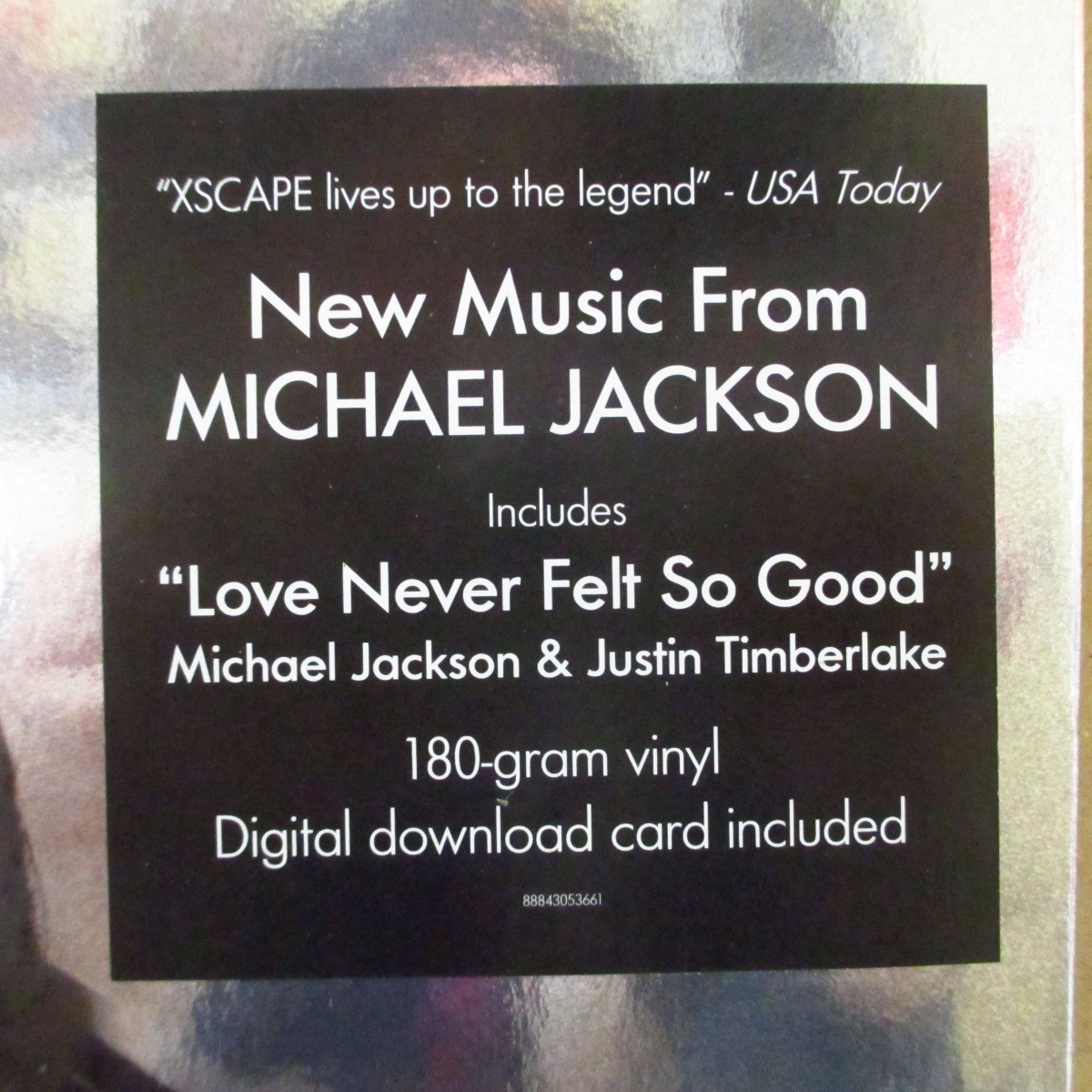 MICHAEL JACKSON-Xscape (EU オリジナル 180g LP/廃盤 New)_画像3
