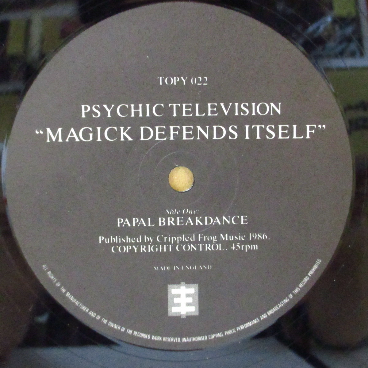 PSYCHIC TV-Magick Defendes Itself (UK オリジナル 12/絹目ジャケ)_画像3