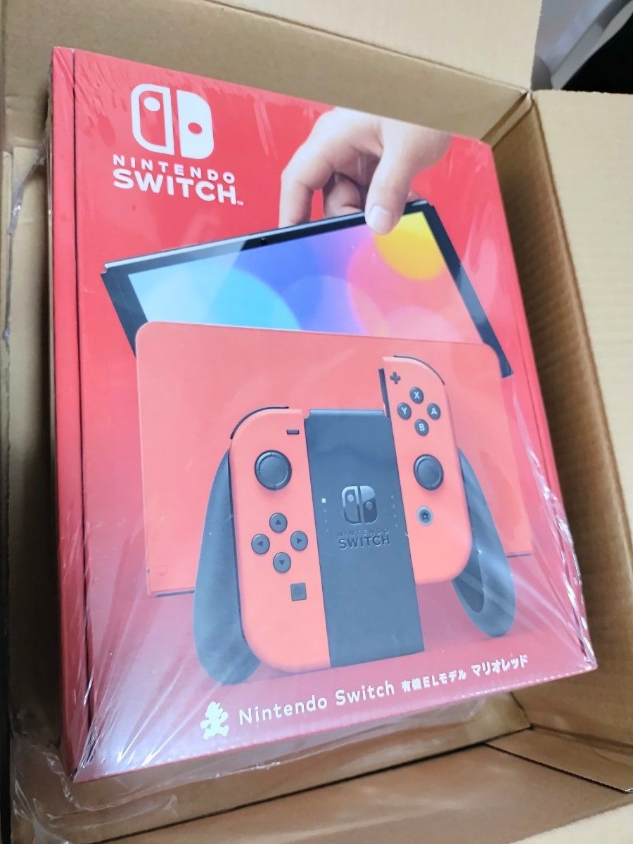 新品・未開封】Nintendo Switch 有機EL マリオレッド 本体