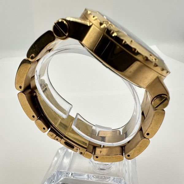 H111-J013066-1 ◎ MICHAEL KORS マイケルコース MK5410 クォーツ デイト クロノグラフ ネイビー文字盤 アナログ メンズ 腕時計 約41mm ①_画像5