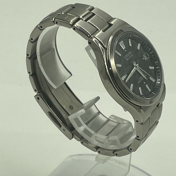 J354-J019143-1 ◎ CITIZEN シチズン ATTESA アテッサ H110-T011331 メンズ腕時計 エコドライブ デイト 電波 稼働 フェイス約34mm ③_画像5